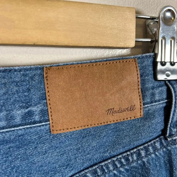 Madewell Western Yoke Jeans Size 25 High Rise Straight Leg Medium Wash Retro - Picture 8 of 9